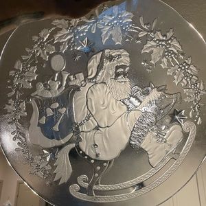 Santa Glass Plate